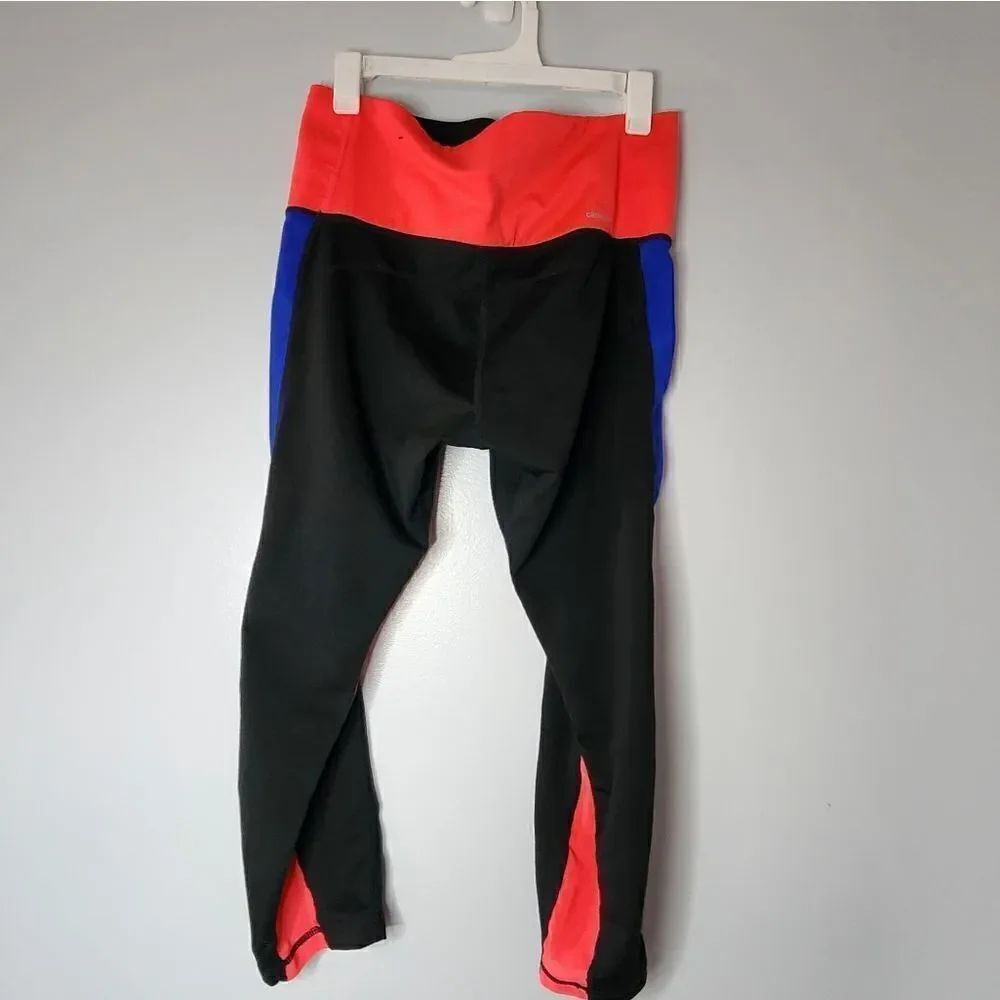 ADIDAS Capri Pant WOMENS AY3470 Yoga Gym Sport LEGGINGS CLIMALITE MULTI Small